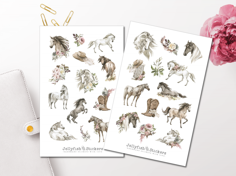 Pferde Sticker Set